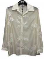 Camicia Ricami Luisa - Perla Oversize Camicie e Bluse donna POLUISA