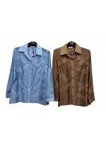 Camicia Ricami Luisa - Perla Oversize Camicie e Bluse donna POLUISA