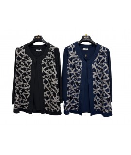 Twin-set Paillettes Cannes - Perla Oversize Twin-set donna POCANNES