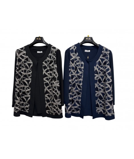 Twin-set Paillettes Cannes - Perla Oversize Twin-set donna POCANNES