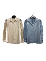 Camicia Macramè Antonia - Perla Oversize Camicie e Bluse donna POANTONIA