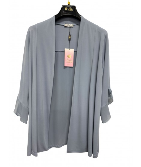 Spolverino Tinta Unita Alessia - Perla Oversize Spolverini e Coprispalle POALESSIA