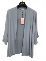 Spolverino Tinta Unita Alessia - Perla Oversize Spolverini e Coprispalle POALESSIA