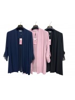 Spolverino Tinta Unita Alessia - Perla Oversize Spolverini e Coprispalle POALESSIA