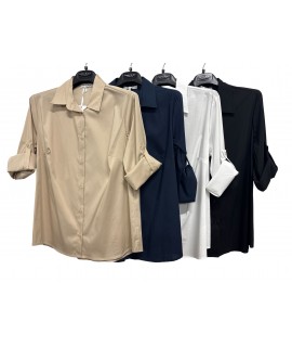 Camicia Curvy 8537CAL - Patrizia Blasio Camicie e Bluse donna PB8537CAL