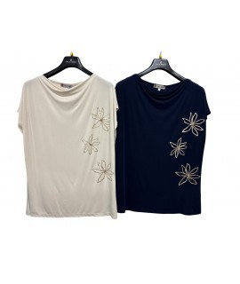Maglia Fiori 50126 - Carla Ferroni Maglieria e t-shirt donna CF50126