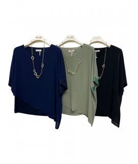 Bluse Tinta Unita 10986 - Donna Bella Camicie e Bluse donna DB10986