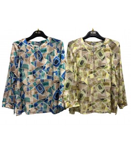 Bluse Fantasia Olessia - Perla Oversize Camicie e Bluse donna POOLESSIA