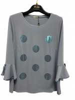Maglia Fantasia Pois - Perla Oversize Maglieria e t-shirt donna POPOIS