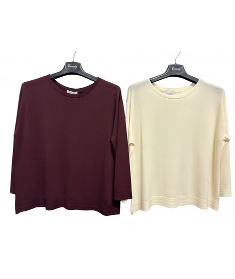 Maglia Girocollo T5250 - Encaty Maglieria e t-shirt donna ECT5250