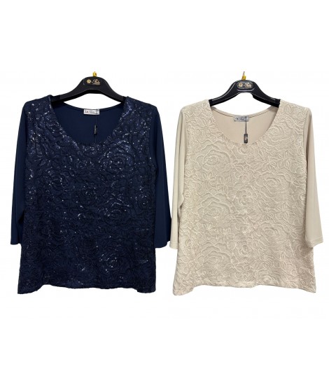 Maglia Fantasia Marta - Perla Oversize Maglieria e t-shirt donna POMARTA