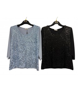 Maglia Fantasia Marta - Perla Oversize Maglieria e t-shirt donna POMARTA