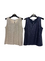 Canotta Paillettes Gabriella - Perla Oversize Top e canotte POGABRIELLA