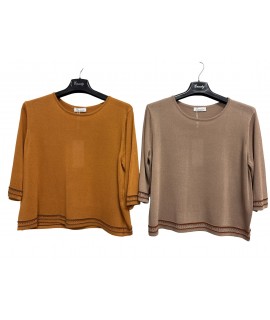 Maglia Girocollo T5277 - Encaty Maglieria e t-shirt donna ECT5277