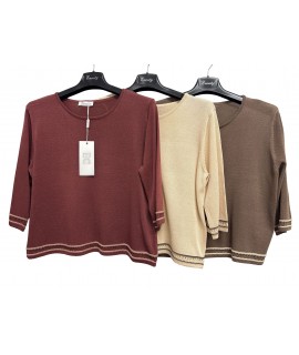 Maglia Girocollo T5277 - Encaty Maglieria e t-shirt donna ECT5277