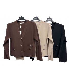 Maglia Bottoni M3520 - Encaty Maglieria e t-shirt donna ECM3520