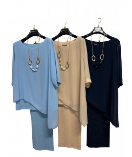 Completo Tinta Unita COM/3478 - Lia Donna Completi e set coordinati LIACOM/3478