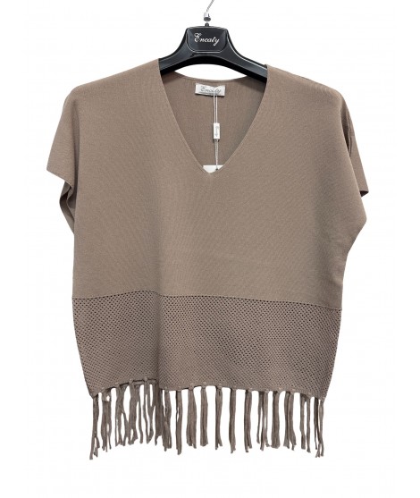 Maglia Frange M3532 - Encaty Maglieria e t-shirt donna ECM3532