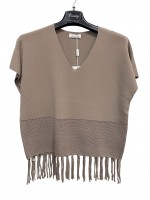 Maglia Frange M3532 - Encaty Maglieria e t-shirt donna ECM3532
