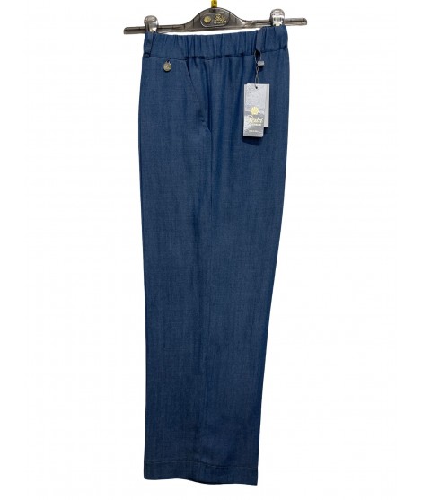 Pantaloni Chambray Diva - Perla Oversize Pantaloni donna PODIVA