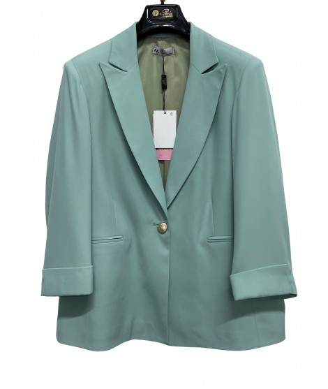 Giacca Tinta Unita Caterina - Perla Oversize Giacche POCATERINA