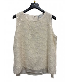 Canotta Paillettes 50107 - Carla Ferroni Top e canotte CF50107