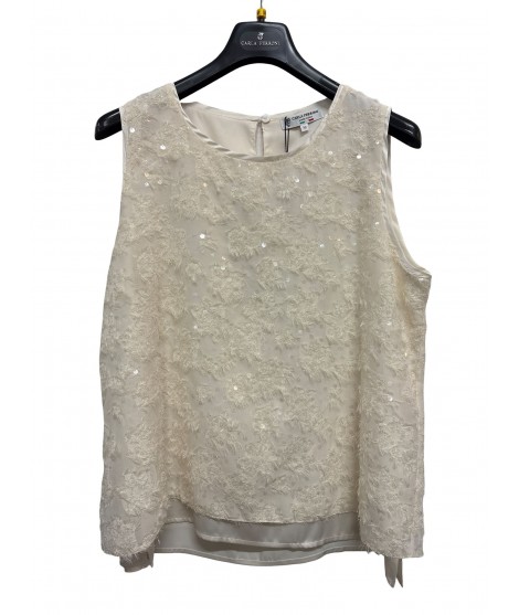 Canotta Paillettes 50107 - Carla Ferroni Top e canotte CF50107