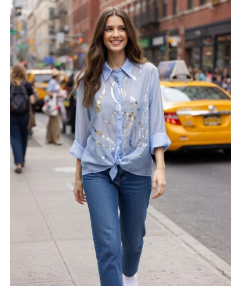 Camicia Nodo 50113 - Carla Ferroni Camicie e Bluse donna CF50113