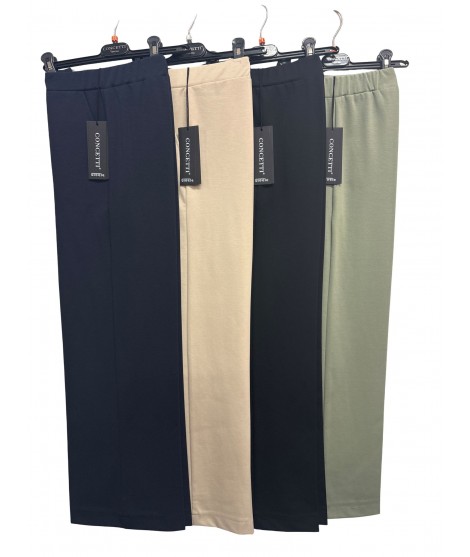 Pantaloni Tinta Unita PT44 - Concetti Pantaloni donna CONPT44COTONE