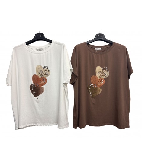 T-shirt Fantasia K731 - Encaty Maglieria e t-shirt donna ECK731