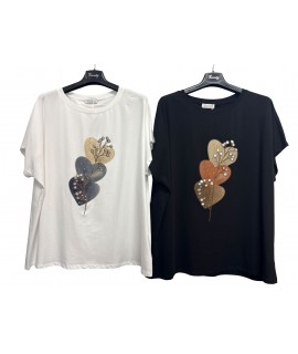 T-shirt Fantasia K731 - Encaty Maglieria e t-shirt donna ECK731