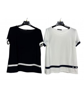 T-shirt Bicolor IT249 - Concetti Maglieria e t-shirt donna CONIT249UNITA