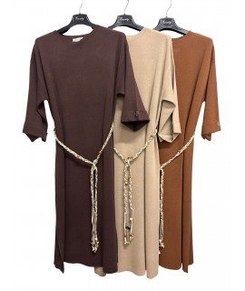 Vestito Tinta Unita GC1030 - Encaty Vestiti e abiti  ECGC1030