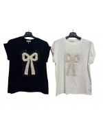 T-shirt Fiocco K758 - Encaty Maglieria e t-shirt donna ECK758