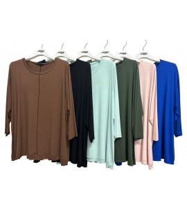 Maglia Tinta Unita 301 - La Belle Chemise Maglieria e t-shirt donna LBC301