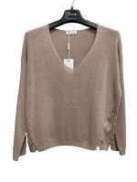 Maglia Ricami M3568 - Encaty Maglieria e t-shirt donna ECM3568