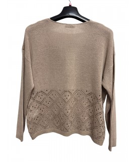 Maglia Ricami M3568 - Encaty Maglieria e t-shirt donna ECM3568