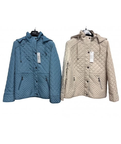 Trapuntino Cappuccio A-6602 - Encaty Piumini e giubbini ECA-6602