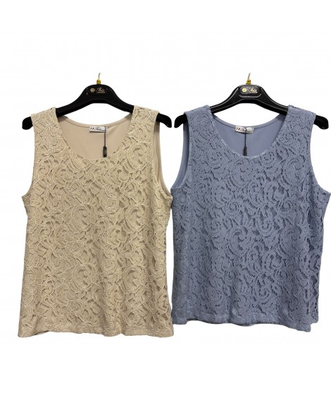 Canotta Macramè Nadia - Perla Oversize Top e canotte PONADIA