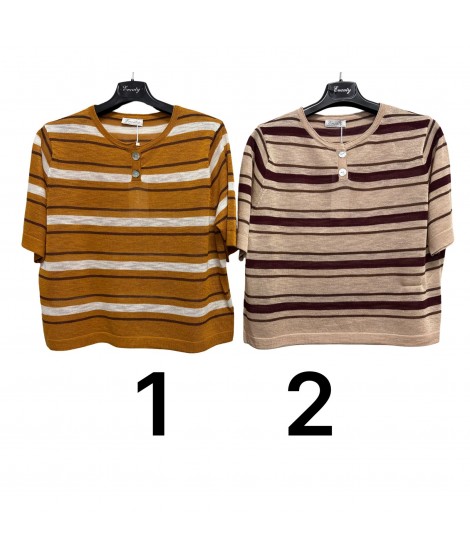 Maglia Fantasia T5263 - Encaty Maglieria e t-shirt donna ECT5263