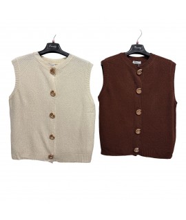 Gilet Bottoni 912 - Encaty Maglieria e t-shirt donna EC912