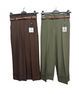 Pantaloni Bottone 25284 - Bianca Ghirelli Pantaloni donna BG25284