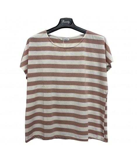 T-shirt Lurex RT78037 - Encaty Maglieria e t-shirt donna ECRT78037