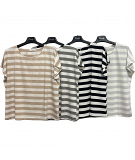 T-shirt Lurex RT78037 - Encaty Maglieria e t-shirt donna ECRT78037