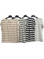 T-shirt Lurex RT78037 - Encaty Maglieria e t-shirt donna ECRT78037