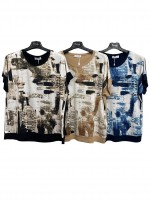 Maglia Fantasia D-7858 - Encaty Maglieria e t-shirt donna ECD-7858