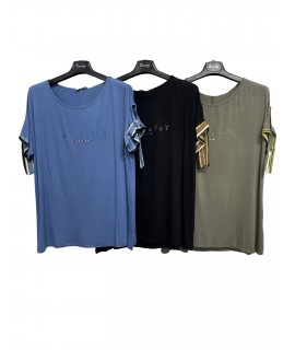 T-shirt Stampa AS77607 - Encaty Maglieria e t-shirt donna ECAS77607