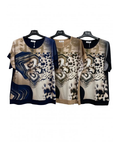 T-shirt Fantasia D-7888 - Encaty Maglieria e t-shirt donna ECD-7888