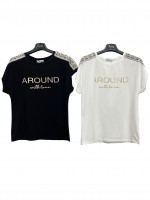 T-shirt Stampa D-7807 - Encaty Maglieria e t-shirt donna ECD-7807