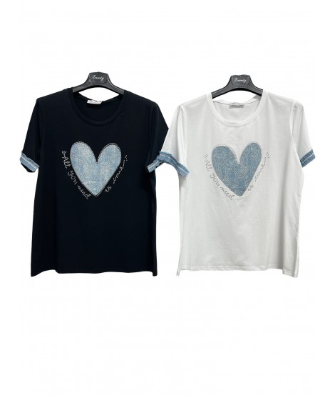 T-shirt Stampa D-77900 - Encaty Maglieria e t-shirt donna ECD-77900